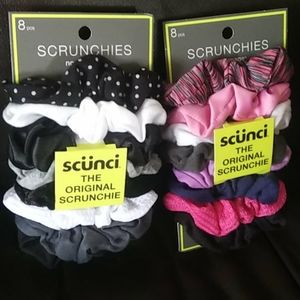 Scrunchie hair elastic 2 packs quantity 16